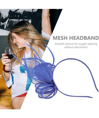 SOIMISS Black & Blue Mesh Fascinator for Weddings & Horse Racing - Perfect for Royal Ascot - Buy Online on GoSupps.com