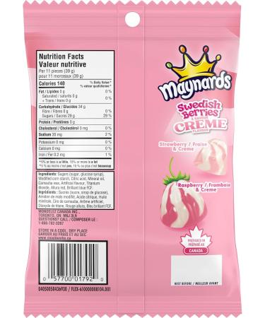 Maynards Swedish Berries and Cr me Candy Gummy Candy 154 g - Buy Online on GoSupps.com
