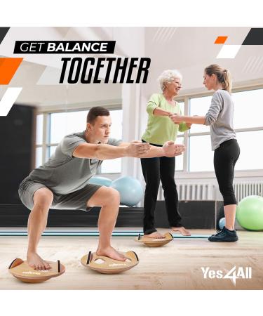 Yes4All Upgraded Foot Toes Balance Board for Adults - A Wood Upgraded Innovation - Buy Online on GoSupps.com