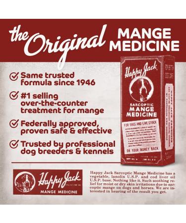 Happy Jack Sarcoptic Mange Medicine - 8 oz - Buy Online on GoSupps.com