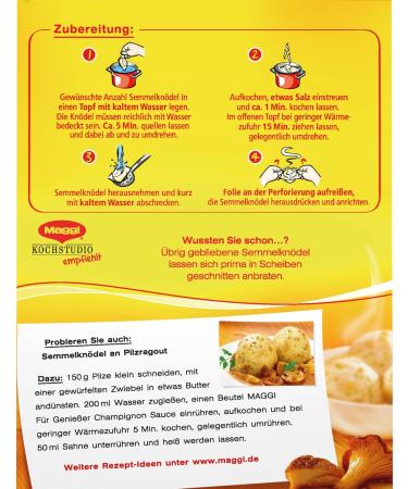 Buy Maggi Bread Dumplings in Cooking Bag - Pack of 2 (2 x 200g) | International Shipping Available - Buy Online on GoSupps.com