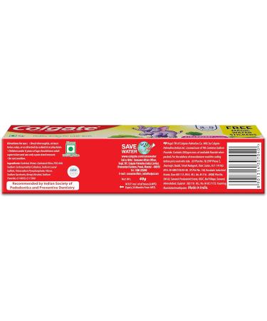 Colgate Kids Toothpaste for 2-5 Years Strawberry Flavour Gentle Protection Prevents Cavities Tooth Paste with 50% Lesser Abrasive Formula for Protecting Against Cavities - 40 Gram(1.4 Ounce) - Buy Online on GoSupps.com