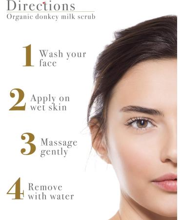Sostar Face Scrub & Moisturizing Peeling With Organic Donkey Milk Face Cleanser Made With Natural & Organic Ingredients - Perfect As A Daily Exfoliating Face Wash - Buy Online on GoSupps.com