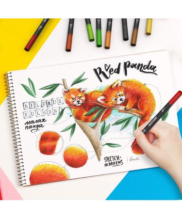 Mogyann Markers for Adult Coloring 72 Coloring Pens Dual Tip Brush Markers for Coloring Books 72 Black - Buy Online on GoSupps.com