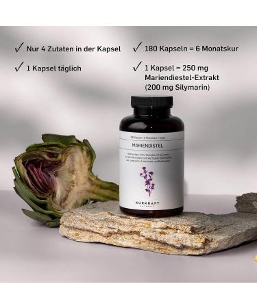 KURKRAFT Milk Thistle Capsules 180 pcs | Silymarin Artichoke Dandelion Desmodium | Liver Support & Detox Supplement - Buy Online on GoSupps.com