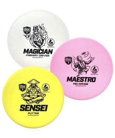 Discmania Active Soft Disc Golf Set of 3  Includes Disc Golf Putter, Mid-Range and Driver, Frisbee Golf Disc Set, Disc Golf Starter Set (Colors Will Vary)