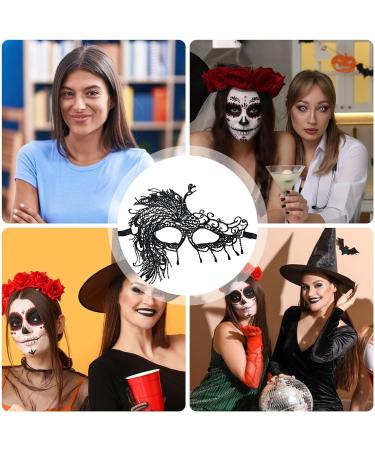 Shakven Lace Eye Masque Black Lace Eye Masque - Animal-Shaped Eyemask Festivals Decoration Themed Party Cosplay for Prom - Buy Online on GoSupps.com