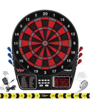 Viper 797 Electronic Dartboard, Quick Access To 301 And Countup From Button Interface, Extended Catch Ring, 11 Square Inch Scoreboard Display, Includes Darts And Extra Tips, 43 Games And 241 Options - Buy Online on GoSupps.com
