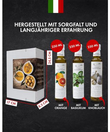 Buy Speaking of Gift - Extra Native Olive Oil Dressing 3-Pack | Terre Francescane - Flavored with Orange Garlic & Basil | International Shipping Available - Buy Online on GoSupps.com