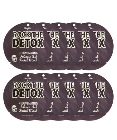 SpaLife Rock the Detox Rejuvenating Volcanic Ash Facial Mask 10 count