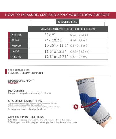 OTC Elastic Elbow Support Sleeve - Compression Brace for Elbow & Arm Pain Relief | Large | International Shipping - Buy Online on GoSupps.com