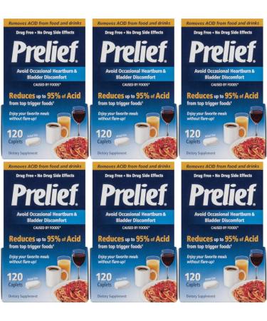 Prelief Dietary Supplement Tablets - 120 Tabs (Pack of 6) | Fast International Shipping - Buy Online on GoSupps.com