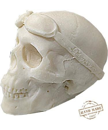 Handmade Organic Skull Biker Soap | All-Natural Halloween Decoration | Chemical-Free Craft with Essential Oils - Buy Online on GoSupps.com