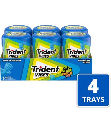 Trident Vibes Blueberry Gum Chewing Gum Pack of 24 Bottles - Buy Online on GoSupps.com