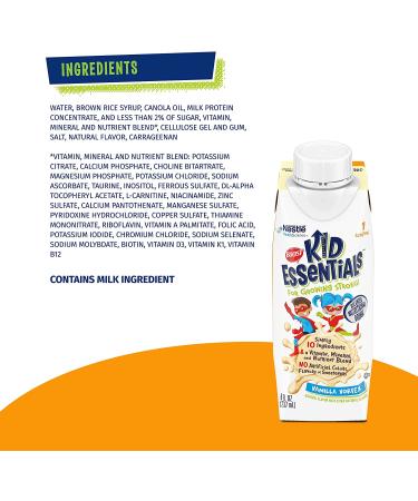 BOOST Kid Essentials 1.0 Vanilla Vortex - 24 Pack, 8 fl oz Carton - Buy Online on GoSupps.com