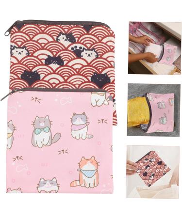 Minkissy 2-Piece Women's Band Storage Bag | Washable Tampon Organizer & Bandage Pocket - Buy Online on GoSupps.com