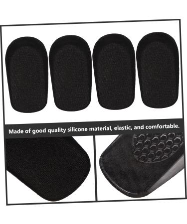 FRCOLOR Height Increasing Insoles - 4pcs Breathable Heel Lifts for Men | Invisible Shoe Height Enhancers | Athletic Foot Support - Black 11X6X1.5CM - Buy Online on GoSupps.com