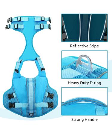 Buy Convinit Dog Life Jacket - Adjustable Pet Vest for Small Medium & Large Dogs | Ideal for Boating Swimming & Surfing | Reflective & Grippy | Blue - Buy Online on GoSupps.com