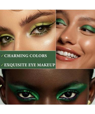 15 Color Green Eyeshadow Palette | Highly Pigmented Matte & Shimmer | Waterproof Long Wear Glitter Makeup for Women - Buy Online on GoSupps.com