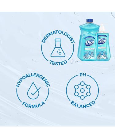 Dial Liquid Hand Soap Refill Combo - Antibacterial Moisturizing Hand Wash (7.5 Oz Pump + 52 Oz Refill) - Ideal for All Skin Types - Spring Water Scent - Buy Online on GoSupps.com