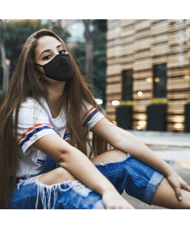JAGO Washable Facial Mask - 2-Layer Cotton Mask with Filter Compartment for Men & Women | Available in Sets of 2/4/8/10 | Black Community & Everyday Mask - Buy Online on GoSupps.com