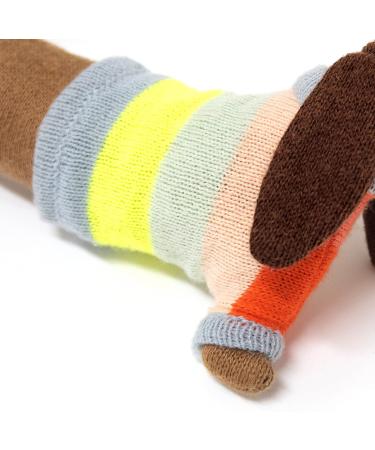 Meri Meri Sausage Dog Baby Rattle - Adorable newborn toy for sensory development - Buy Online on GoSupps.com