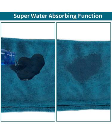 Shop Pettom Microfiber Dog Bathrobe - Quick-Drying XL Sizes for Medium & Large Dogs - Green & Dark Blue Options - Buy Online on GoSupps.com