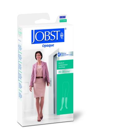 Jobst Opaque 15-20 Knee High Compression Stockings - Silky Beige Small - 115200115212