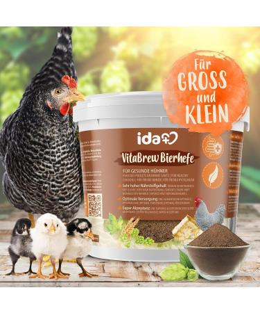 Ida Plus Poultry Beer Yeast Supplement - 1500g for Chickens & Quail | B Vitamins Amino Acids Minerals - Supports Spring Formation - Buy Online on GoSupps.com