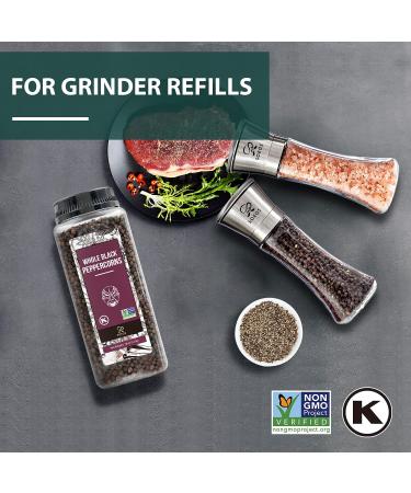 Soeos Black Peppercorns 18oz - Whole Non-GMO Kosher Peppercorns for Grinder Refill - Packed to Keep Fresh - 1.12 Pound - Buy Online on GoSupps.com
