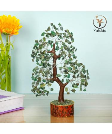 YATSKIA Green Aventurine Money Tree - Healing Crystal Tree for Home Decor & Gifts | Chakra Crystals & Gemstones - Buy Online on GoSupps.com