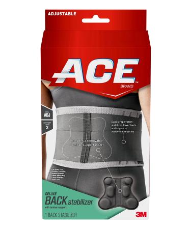ACE Deluxe Back Stabilizer, with Lumbar Support, Back Brace, Doctor Developed, Adjustable, Helps with Herniated Discs and Sciatica