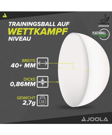 JOOLA Magic ABS 2-Star Training Table Tennis Balls - White - Buy Online on GoSupps.com