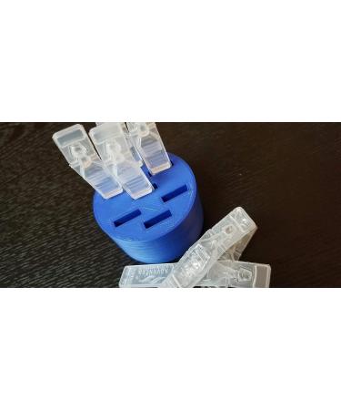Round Eye Drop Vial Holder - Holds 7 Vials - Keep Daily Usage Organized & Vials Upright - Made in USA - Znet3D (Blue) - Buy Online on GoSupps.com