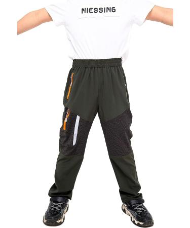 SEEU Kids' Quick Dry Cargo Pants Black 6-7 | Hiking Trousers for Outdoor Adventures - Buy Online on GoSupps.com
