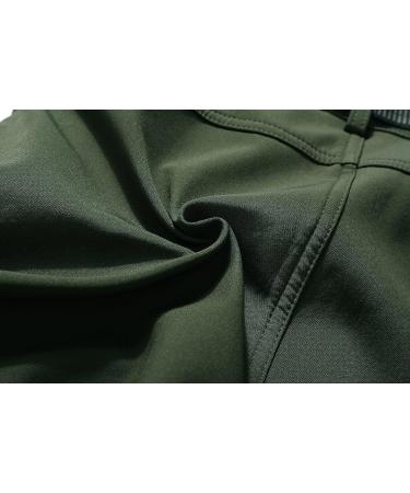 OTU Men's Waterproof Hiking Pants | Fleece Lined Soft Shell | Winter Ski Pants - Army Green - Size Large - Buy Online on GoSupps.com