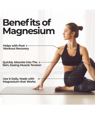 Pure Magnesium Oil Spray 8oz (Single) USP Grade Topical for Feet, Body, Muscles, Leg Cramps & Sleep Extra Strength, Less Sting 100% Organic & Natural Made in USA 8 Fl oz 1-Pack - Buy Online on GoSupps.com