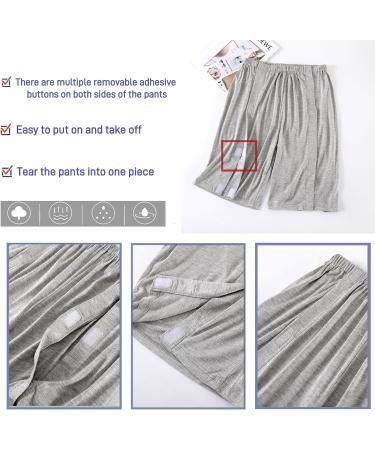 Optimized Meta Title: "Comfortable Bedridden Patient Clothing - Summer Suits & Easy-Tear Nursing Wear for Home Care | Ideal for Post-Operative Recovery & Elderly | Medium Grey - Buy Online on GoSupps.com