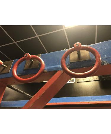 AP Plus Ninja Warrior Rings - Set of 2 Large Red for Traverse Gymnastics Climbing | Obstacle Courses & Slack Lines | Outdoor Playground Equipment Accessories - Buy Online on GoSupps.com