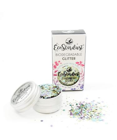 EcoStardust Aurora Bioglitter Biodegradable Glitter Festival Bioglitter Cosmetics Face Body Hair Nails 6g/10ml