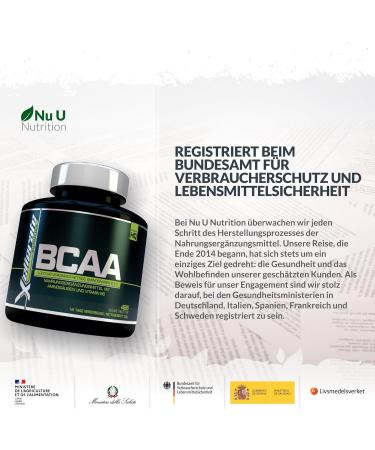BCAA 2:1:1 1000mg 425 Vegan Tablets | Essential Amino Acids + Vitamin B6 | 141-Day Supply | International Shipping - Buy Online on GoSupps.com