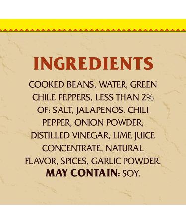 Rosarita No Fat Refried Beans with Green Chile and Lime 16 oz - Authentic Mexican Flavor - Buy Online on GoSupps.com