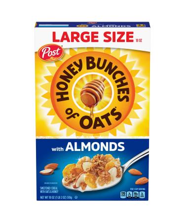 Honey Bunches of Oats with Almonds Heart Healthy Low Fat made with Whole Grain Cereal 18 Ounce Box