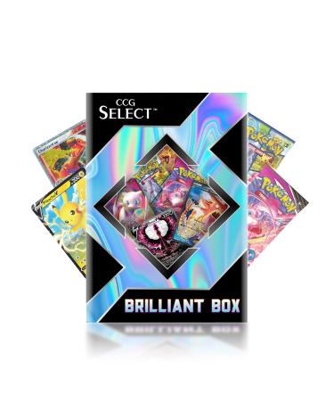 CCG Select | Brilliant Box | 2 Booster Packs + 2 Ultra Rare | Fully Compatible with Pokemon Cards