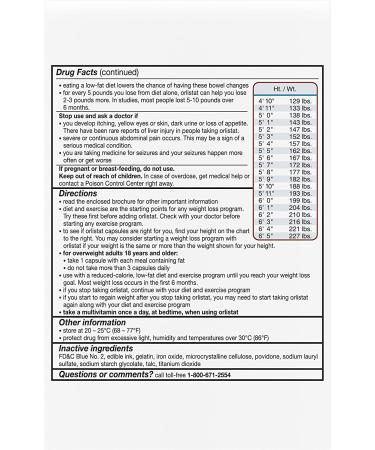 Alli Weight Loss Diet Pills - 120 Capsules | Effective Slimming Solution - Buy Online on GoSupps.com