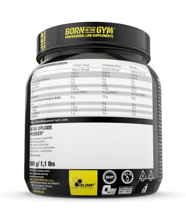  OLIMP SPORT NUTRITION OLIMP - BCAA Xplode Powder Fruit Punch (500g) Food supplement with BCAA and L-glutamine in one serving. - Buy Online on GoSupps.com