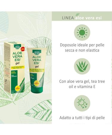Buy ESI Aloe Vera Gel with Vitamin E & Tea Tree - 100 ml | Soothing Skin Care | International Shipping - Buy Online on GoSupps.com
