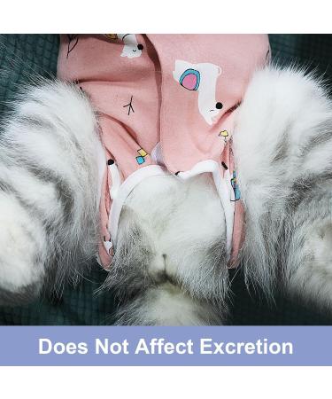 Professional Cat Recovery Suit - After Surgery Anti-Trim Wear for Belly Wounds & Skin Diseases | L Size Pink - Buy Online on GoSupps.com