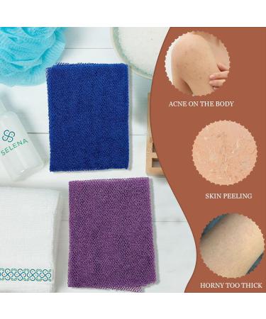 3 Pcs African Exfoliating Net African Net Sponge Purify Body Exfoliating Cloth Skin Smoother for Daily Bath Sponge Body Scrubber Net - Buy Online on GoSupps.com