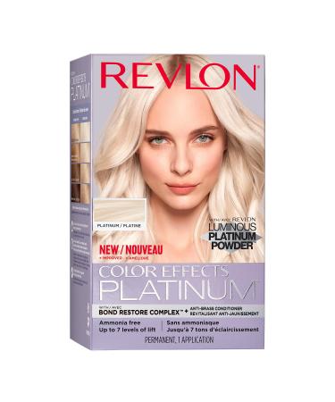 Permanent Hair Color by Revlon, Permanent Hair Dye, Color Effects Highlighting Kit, Ammonia Free & Paraben Free, 60 Platinum, 8 Oz, (Pack of 1) - Buy Online on GoSupps.com